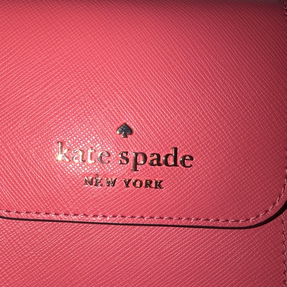 Kate Spade New York Saffiano Pink Leather Crossbody Bag EUC used 2x - Picture 2 of 7